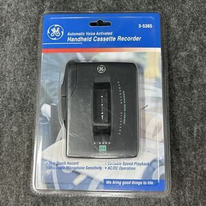 NOS Vintage GE Automatic Voice Activated Handheld Cassette Recorder 3-5365
